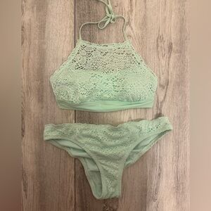 Mint blue Green Bikini Set